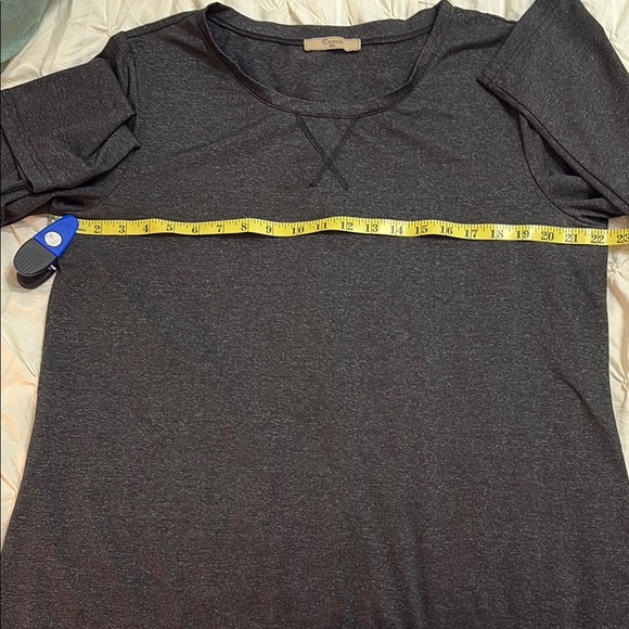 Dark Grey Long Sleeve Relaxed Exercise Shirt - 2XL - Picture 7 of 12